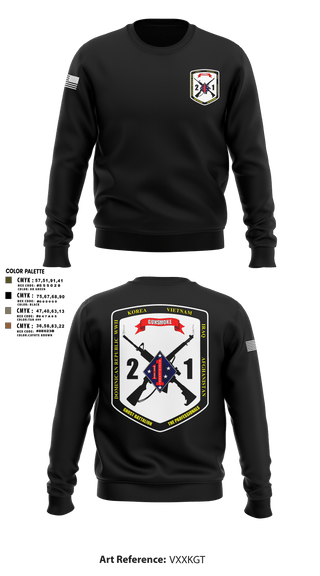 Crew Neck Sweatshirt, 2nd Battalion, 1st Marine Regiment, Marines, Teamtime, Team time, sublimation, custom sports apparel, team uniforms, spirit wear, spiritwear, sports uniforms, custom shirts, team store, custom team store, fundraiser sports, apparel fundraiser