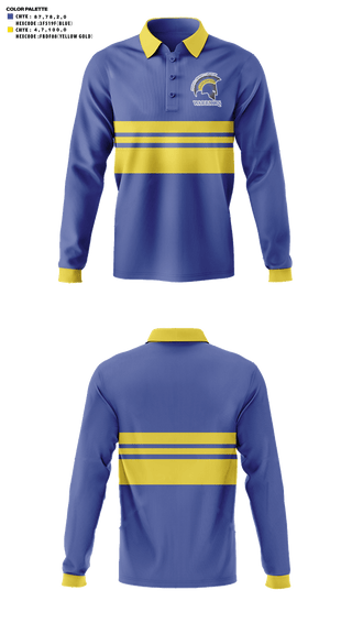 Long Sleeve Performance Polo, Trout Lake High School Soccer, Men's Soccer, Teamtime, Team time, sublimation, custom sports apparel, team uniforms, spirit wear, spiritwear, sports uniforms, custom shirts, team store, custom team store, fundraiser sports, apparel fundraiser