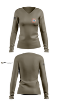 Winchester Bay Fire and Rescue Women's Long Sleeve V-neck Shirt - 2