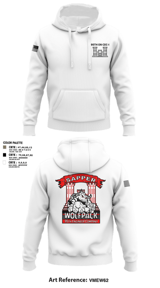 Hoodie, 95TH EN, Army, Teamtime, Team time, sublimation, custom sports apparel, team uniforms, spirit wear, spiritwear, sports uniforms, custom shirts, team store, custom team store, fundraiser sports, apparel fundraiser