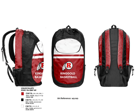 Gear Bag, Ringgold High School Basketball, Men's Basketball, Teamtime, Team time, sublimation, custom sports apparel, team uniforms, spirit wear, spiritwear, sports uniforms, custom shirts, team store, custom team store, fundraiser sports, apparel fundraiser