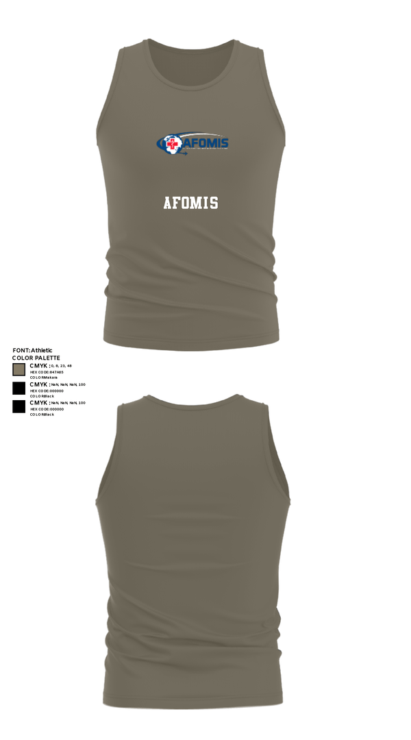 Tank Top, AFOMIS, Air Force, Teamtime, Team time, sublimation, custom sports apparel, team uniforms, spirit wear, spiritwear, sports uniforms, custom shirts, team store, custom team store, fundraiser sports, apparel fundraiser