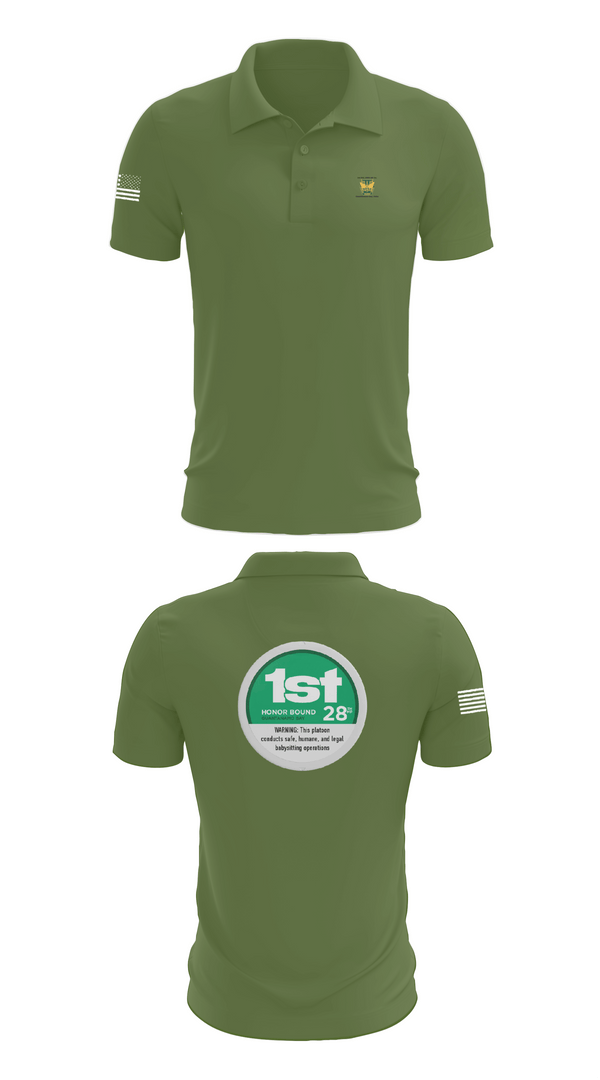 Short Sleeve Performance Polo, 28th MP Company, National Guard, Teamtime, Team time, sublimation, custom sports apparel, team uniforms, spirit wear, spiritwear, sports uniforms, custom shirts, team store, custom team store, fundraiser sports, apparel fundraiser