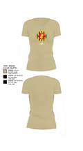 127 37504104 Women's Short Sleeve V-neck Shirt - 84