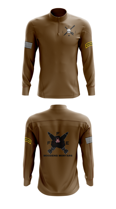Black Foot Troop, 2-13 Cavalry 83597720 Quarter Zip Jacket - 42