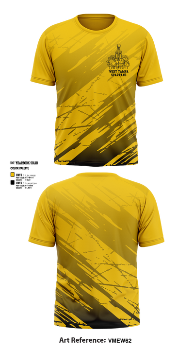 West Tampa spartans 13563662 Short Sleeve Performance Shirt - 3