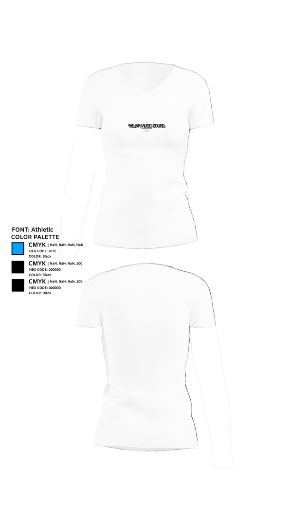 Womens Short Sleeve Vneck Shirt, Rider Music Sound SoundKillers, , Teamtime, Team time, sublimation, custom sports apparel, team uniforms, spirit wear, spiritwear, sports uniforms, custom shirts, team store, custom team store, fundraiser sports, apparel fundraiser