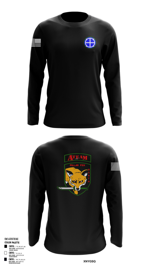 Long Sleeve Performance Shirt, A co 935th ASB 3rd Platoon, National Guard, Teamtime, Team time, sublimation, custom sports apparel, team uniforms, spirit wear, spiritwear, sports uniforms, custom shirts, team store, custom team store, fundraiser sports, apparel fundraiser