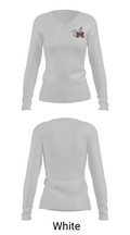 Maryvale flyer 76494799 Women's Long Sleeve V-neck Shirt - 16