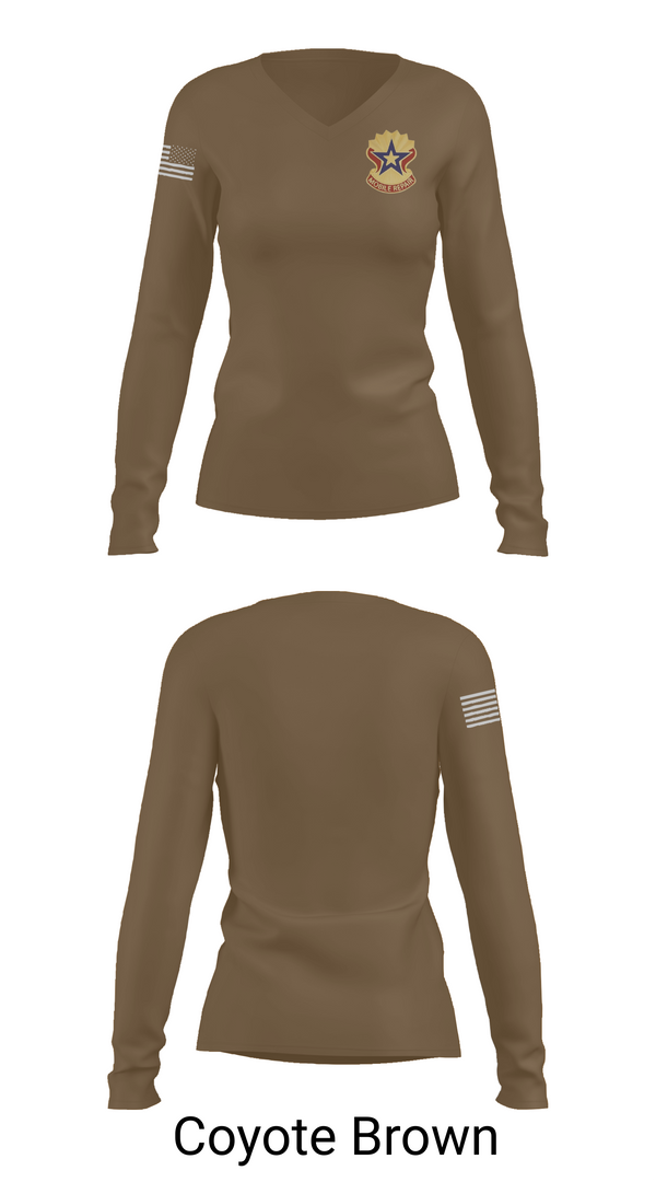 Womens Long Sleeve Vneck Shirt, 71st Maintenance Battalion, Army, Teamtime, Team time, sublimation, custom sports apparel, team uniforms, spirit wear, spiritwear, sports uniforms, custom shirts, team store, custom team store, fundraiser sports, apparel fundraiser