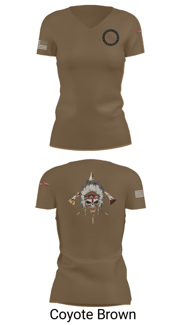 Women's Short Sleeve Vneck Shirt, Seminole Battalion, Army, Teamtime, Team time, sublimation, custom sports apparel, team uniforms, spirit wear, spiritwear, sports uniforms, custom shirts, team store, custom team store, fundraiser sports, apparel fundraiser