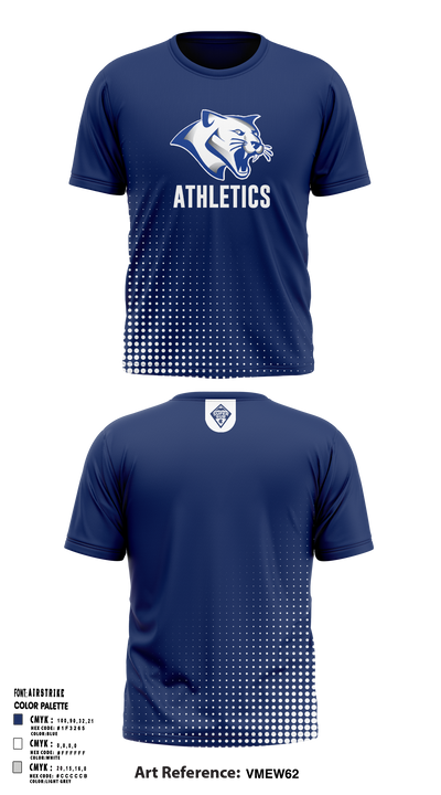 Thornton Middle School 78046273 Short Sleeve Performance Shirt - 2