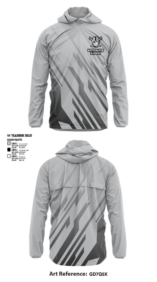 Windbreaker, WhiteHaven Raiders, Track & Field, Teamtime, Team time, sublimation, custom sports apparel, team uniforms, spirit wear, spiritwear, sports uniforms, custom shirts, team store, custom team store, fundraiser sports, apparel fundraiser