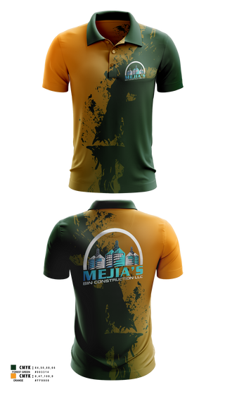 Short Sleeve Performance Polo, Mejia’s Bin Construction LLC, , Teamtime, Team time, sublimation, custom sports apparel, team uniforms, spirit wear, spiritwear, sports uniforms, custom shirts, team store, custom team store, fundraiser sports, apparel fundraiser