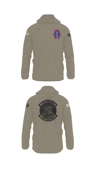Windbreaker, 100th Battalion 442nd Infantry Delta dragons, Army, Teamtime, Team time, sublimation, custom sports apparel, team uniforms, spirit wear, spiritwear, sports uniforms, custom shirts, team store, custom team store, fundraiser sports, apparel fundraiser