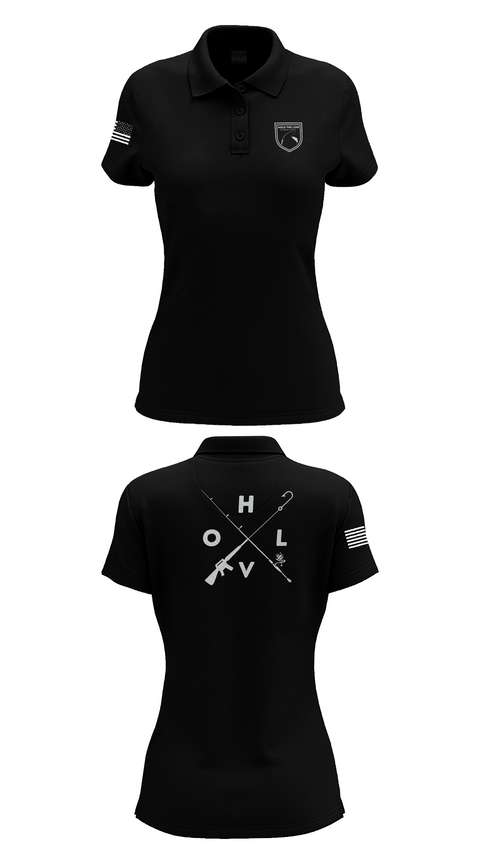 Womens Short Sleeve Performance Polo, Hold The Line, , Teamtime, Team time, sublimation, custom sports apparel, team uniforms, spirit wear, spiritwear, sports uniforms, custom shirts, team store, custom team store, fundraiser sports, apparel fundraiser