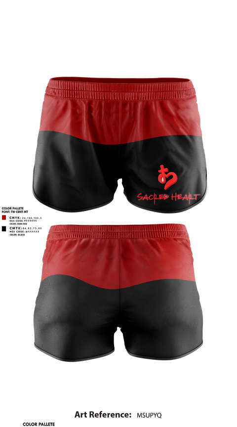 Womens Soccer Shorts, Sacred Heart Ministries, , Teamtime, Team time, sublimation, custom sports apparel, team uniforms, spirit wear, spiritwear, sports uniforms, custom shirts, team store, custom team store, fundraiser sports, apparel fundraiser