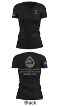 Crabtree Plumbing & Piping 20827864 Women's Short Sleeve V-neck Shirt - 38