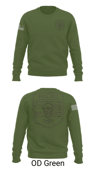 Crew Neck Sweatshirt, Fulton County Anti-Crime Task Force, , Teamtime, Team time, sublimation, custom sports apparel, team uniforms, spirit wear, spiritwear, sports uniforms, custom shirts, team store, custom team store, fundraiser sports, apparel fundraiser