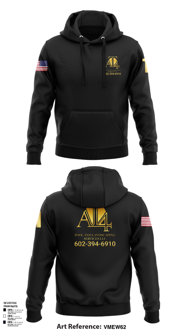 Hoodie, AT 4 pools and landscaping services llc, , Teamtime, Team time, sublimation, custom sports apparel, team uniforms, spirit wear, spiritwear, sports uniforms, custom shirts, team store, custom team store, fundraiser sports, apparel fundraiser