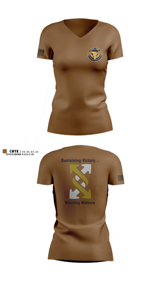 Womens Short Sleeve Vneck Shirt, 143rd ESC, , Teamtime, Team time, sublimation, custom sports apparel, team uniforms, spirit wear, spiritwear, sports uniforms, custom shirts, team store, custom team store, fundraiser sports, apparel fundraiser