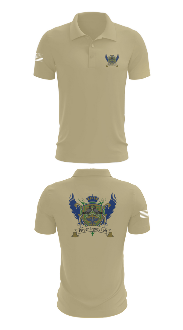 Short Sleeve Performance Polo, Pieper Legacy Loft, , Teamtime, Team time, sublimation, custom sports apparel, team uniforms, spirit wear, spiritwear, sports uniforms, custom shirts, team store, custom team store, fundraiser sports, apparel fundraiser