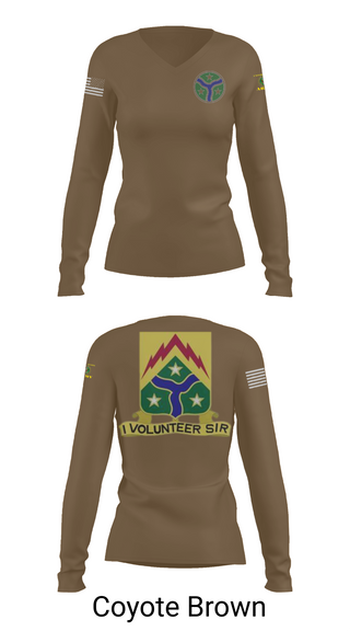 Womens Long Sleeve Vneck Shirt, 278th Armored Cavalry, Army, Teamtime, Team time, sublimation, custom sports apparel, team uniforms, spirit wear, spiritwear, sports uniforms, custom shirts, team store, custom team store, fundraiser sports, apparel fundraiser