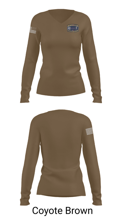 V-4 Division 66331913 Women's Long Sleeve V-neck Shirt - 16