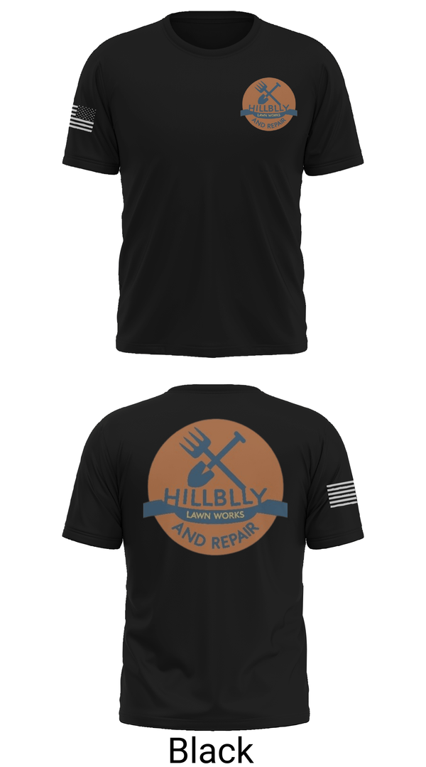 Old School Cotton Feel Shirt, Hillbilly Lawn Works And Repair, , Teamtime, Team time, sublimation, custom sports apparel, team uniforms, spirit wear, spiritwear, sports uniforms, custom shirts, team store, custom team store, fundraiser sports, apparel fundraiser