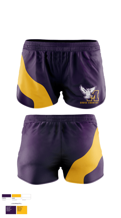 Monticello High School Cross Country 66273969 Women's Shorts - 1