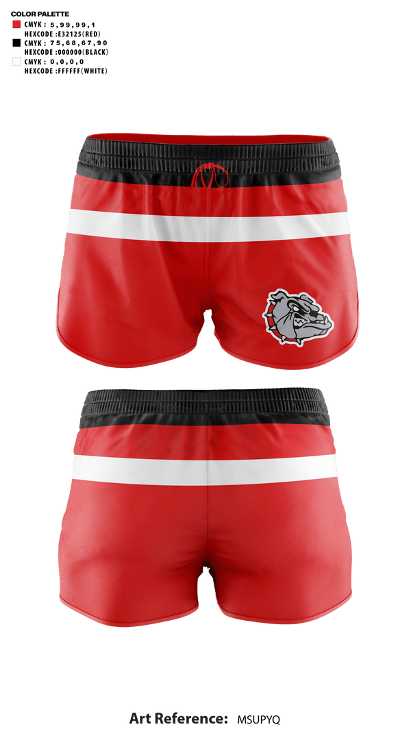 Womens Shorts, Pleasanton Elementary School Cheer, Cheer, Teamtime, Team time, sublimation, custom sports apparel, team uniforms, spirit wear, spiritwear, sports uniforms, custom shirts, team store, custom team store, fundraiser sports, apparel fundraiser