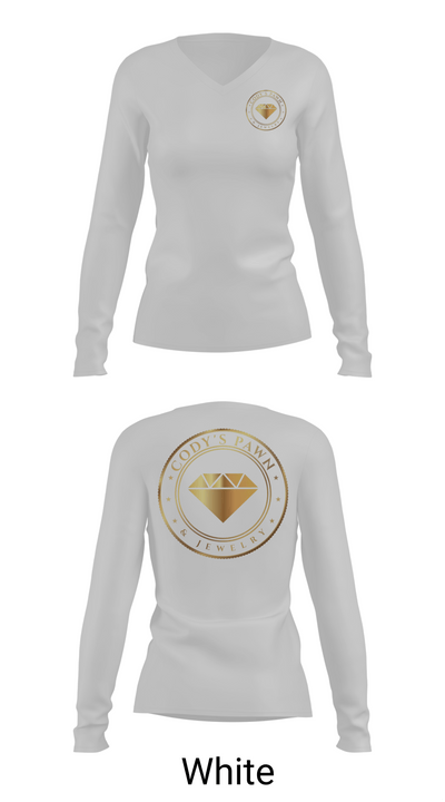 Cody’s Pawn & Jewelry 44896793 Women's Long Sleeve V-neck Shirt - 16