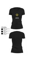 LOGISTICS 26909520 Women's Short Sleeve V-neck Shirt - 23