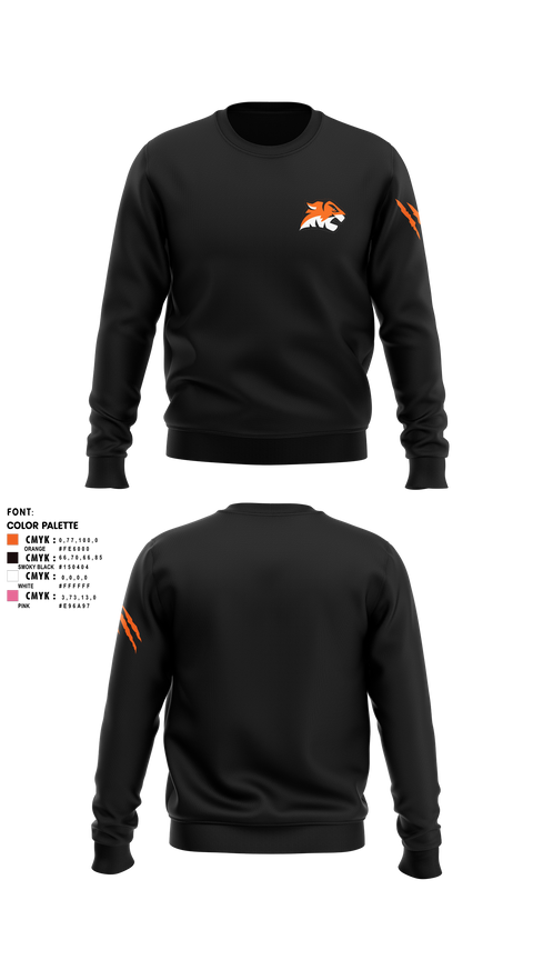 Crew Neck Sweatshirt, Princeton Basketball Club, Men's Basketball, Teamtime, Team time, sublimation, custom sports apparel, team uniforms, spirit wear, spiritwear, sports uniforms, custom shirts, team store, custom team store, fundraiser sports, apparel fundraiser