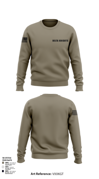 Crew Neck Sweatshirt, Delta Knights, , Teamtime, Team time, sublimation, custom sports apparel, team uniforms, spirit wear, spiritwear, sports uniforms, custom shirts, team store, custom team store, fundraiser sports, apparel fundraiser