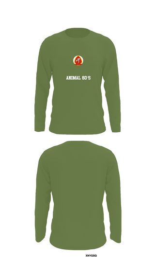 Long Sleeve Performance Shirt, Animal 60’s, , Teamtime, Team time, sublimation, custom sports apparel, team uniforms, spirit wear, spiritwear, sports uniforms, custom shirts, team store, custom team store, fundraiser sports, apparel fundraiser