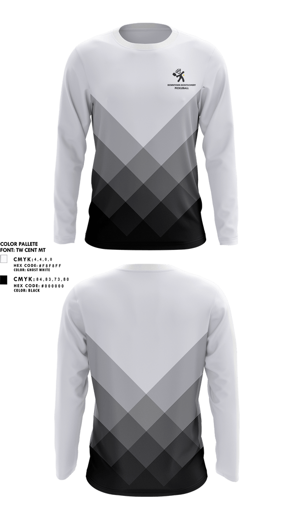 Long Sleeve Performance Shirt, Downtown Montgomery Pickleball Crew, Spirit Store, Teamtime, Team time, sublimation, custom sports apparel, team uniforms, spirit wear, spiritwear, sports uniforms, custom shirts, team store, custom team store, fundraiser sports, apparel fundraiser