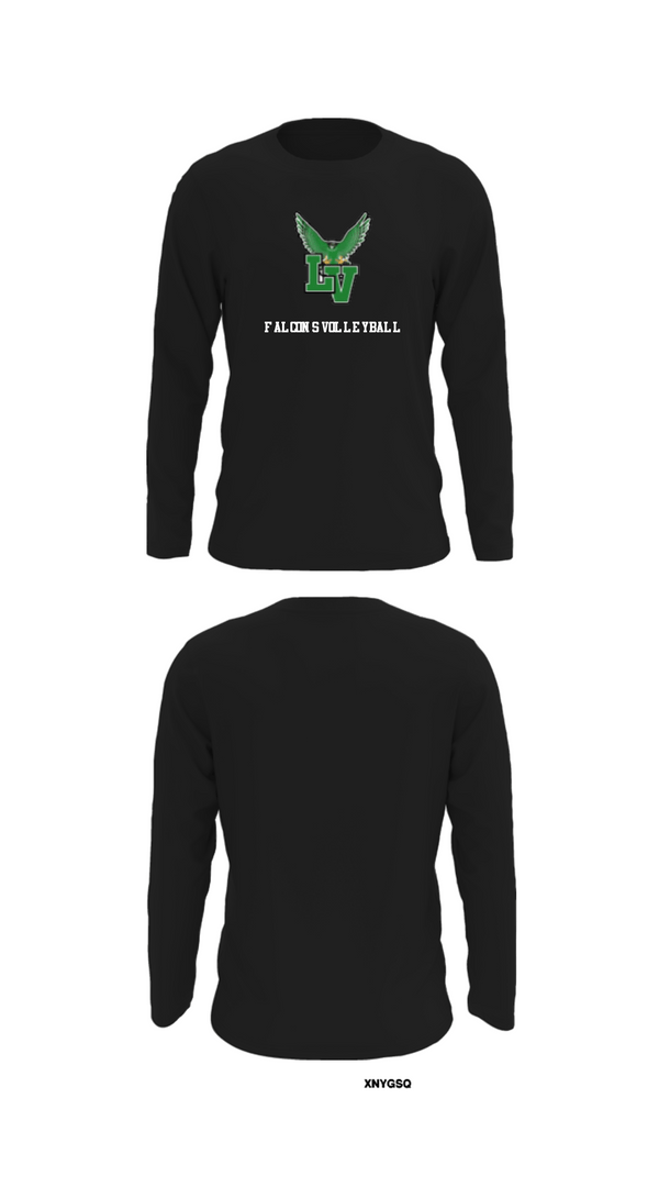 Long Sleeve Performance Shirt, Falcons Volleyball, Women's Volleyball, Teamtime, Team time, sublimation, custom sports apparel, team uniforms, spirit wear, spiritwear, sports uniforms, custom shirts, team store, custom team store, fundraiser sports, apparel fundraiser