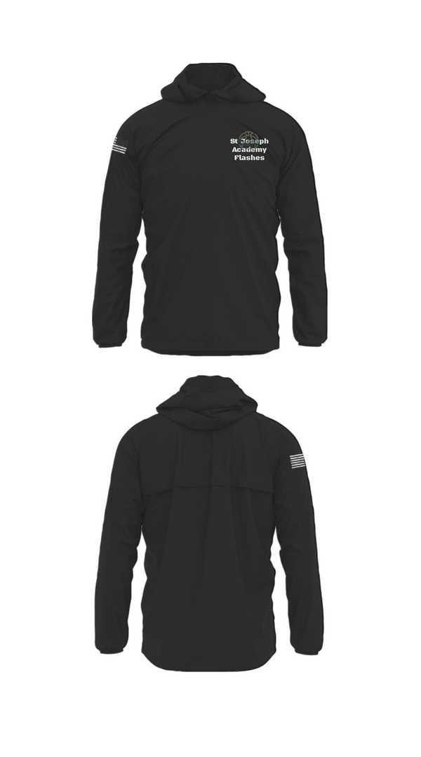Windbreaker, St Joseph Academy Flashes, Men's Basketball, Teamtime, Team time, sublimation, custom sports apparel, team uniforms, spirit wear, spiritwear, sports uniforms, custom shirts, team store, custom team store, fundraiser sports, apparel fundraiser
