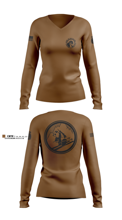 1-87 HCO Women's Long Sleeve V-neck Shirt - 11