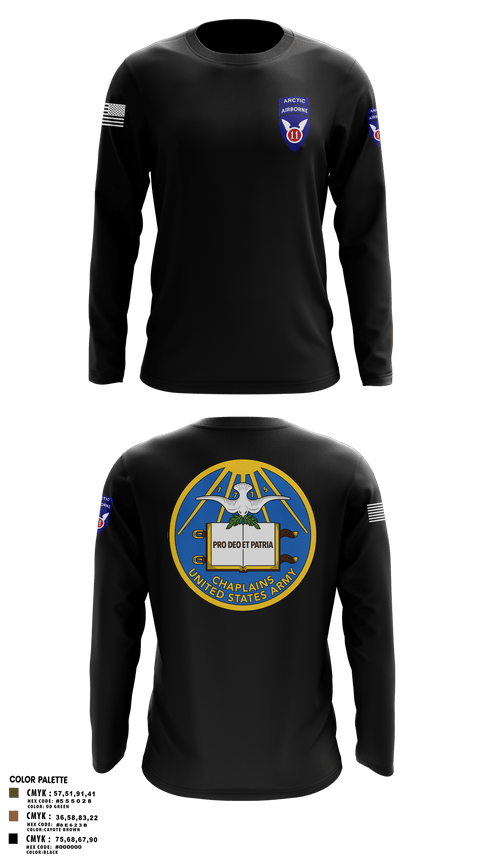 Long Sleeve Performance Shirt, 11th Infantry Division (ABN), Army, Teamtime, Team time, sublimation, custom sports apparel, team uniforms, spirit wear, spiritwear, sports uniforms, custom shirts, team store, custom team store, fundraiser sports, apparel fundraiser