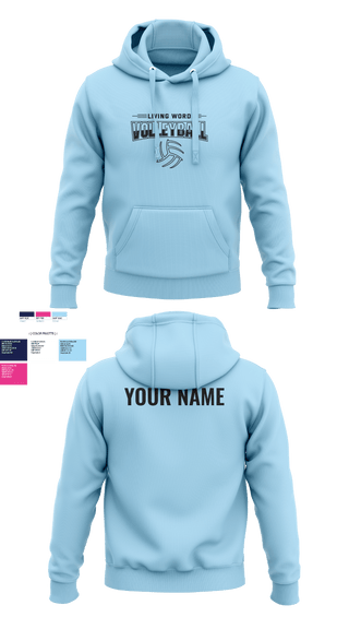 Hoodie, Living Word Academy Volleyball, Women's Volleyball, Teamtime, Team time, sublimation, custom sports apparel, team uniforms, spirit wear, spiritwear, sports uniforms, custom shirts, team store, custom team store, fundraiser sports, apparel fundraiser