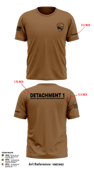 Short Sleeve Performance Shirt, Detachment 1, Air Force, Teamtime, Team time, sublimation, custom sports apparel, team uniforms, spirit wear, spiritwear, sports uniforms, custom shirts, team store, custom team store, fundraiser sports, apparel fundraiser