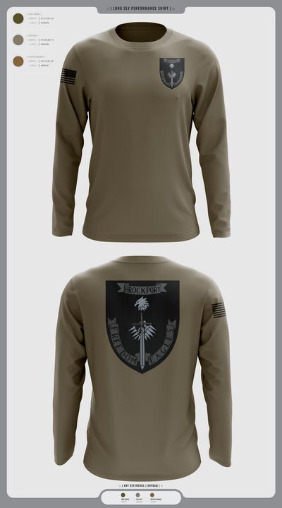 Brockport freedom eagles 89758878 Long Sleeve Performance Shirt - 2