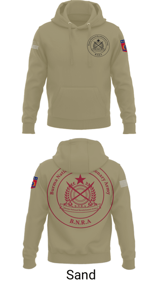 Hoodie, B.N.R.A, Army, Teamtime, Team time, sublimation, custom sports apparel, team uniforms, spirit wear, spiritwear, sports uniforms, custom shirts, team store, custom team store, fundraiser sports, apparel fundraiser