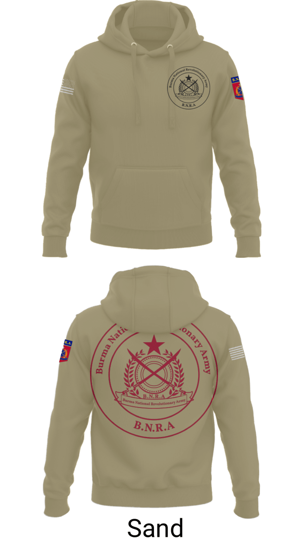 Hoodie, B.N.R.A, Army, Teamtime, Team time, sublimation, custom sports apparel, team uniforms, spirit wear, spiritwear, sports uniforms, custom shirts, team store, custom team store, fundraiser sports, apparel fundraiser