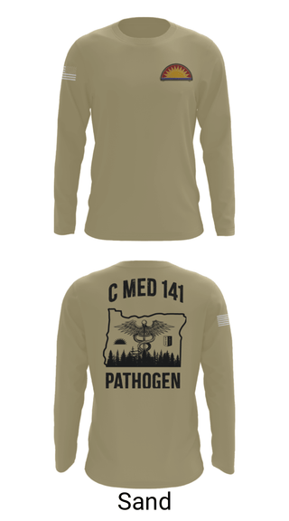 Long Sleeve Performance Shirt, C Med, National Guard, Teamtime, Team time, sublimation, custom sports apparel, team uniforms, spirit wear, spiritwear, sports uniforms, custom shirts, team store, custom team store, fundraiser sports, apparel fundraiser