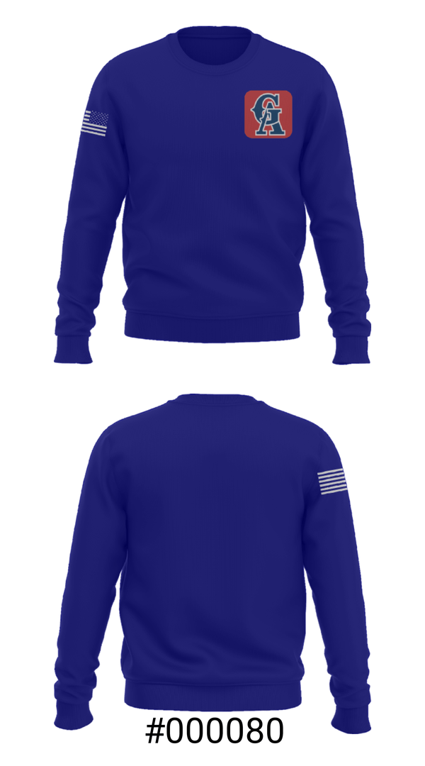 Crew Neck Sweatshirt, Glen Allen Youth Athletic Association Baseball, Baseball, Teamtime, Team time, sublimation, custom sports apparel, team uniforms, spirit wear, spiritwear, sports uniforms, custom shirts, team store, custom team store, fundraiser sports, apparel fundraiser