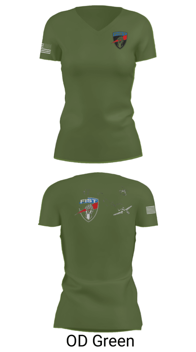 3-172 FiST 6765591 Women's Short Sleeve V-neck Shirt - 48