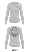 united hvac 96033943 Women's Long Sleeve V-neck Shirt - 16